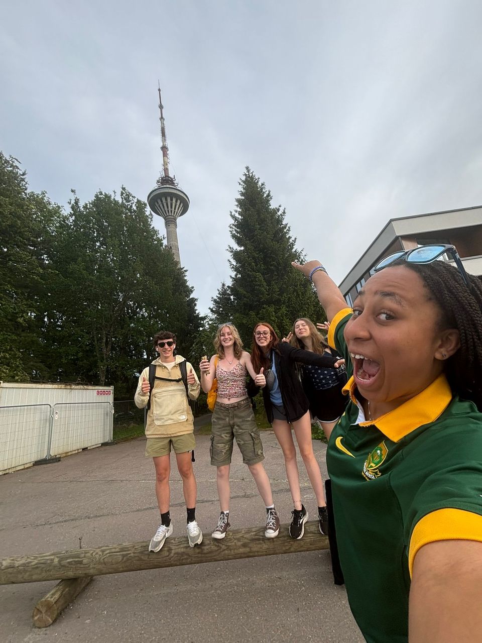 Students in TV Tower