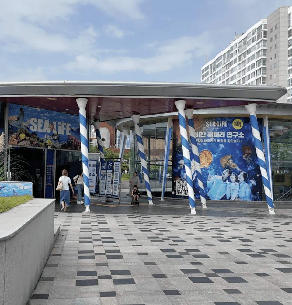 Front of Sea Life Busan