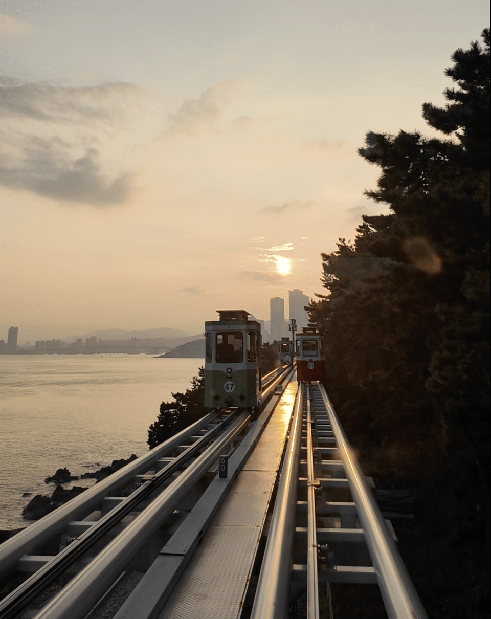 Sunset on Haeundae Sky Capsule