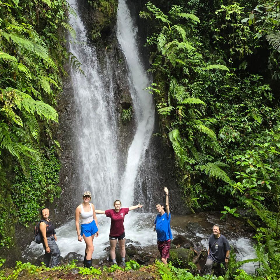 waterfall costa rica study abroad