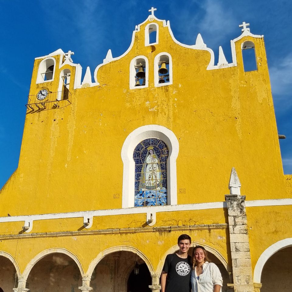 yellow chapel abroad yucatan