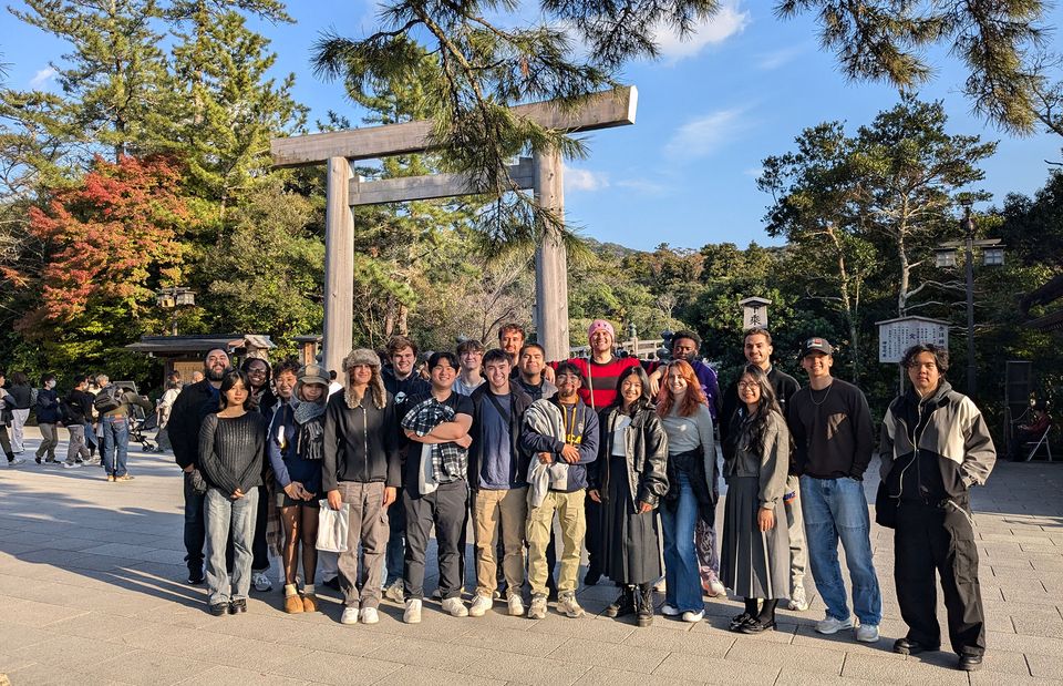 japan study abroad students park