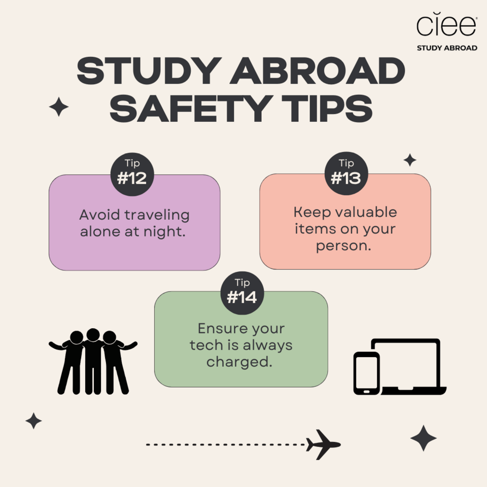 study abroad safety tips