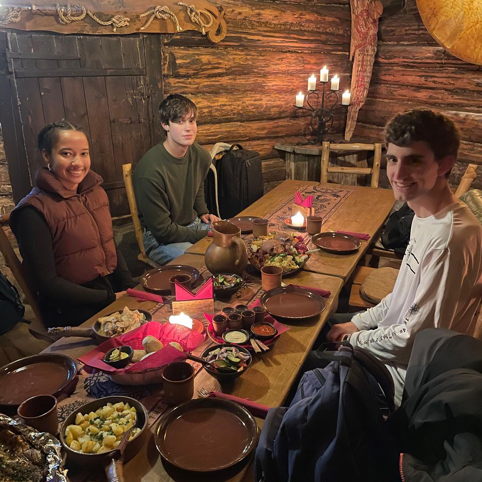 tallinn estonia students meal vikings